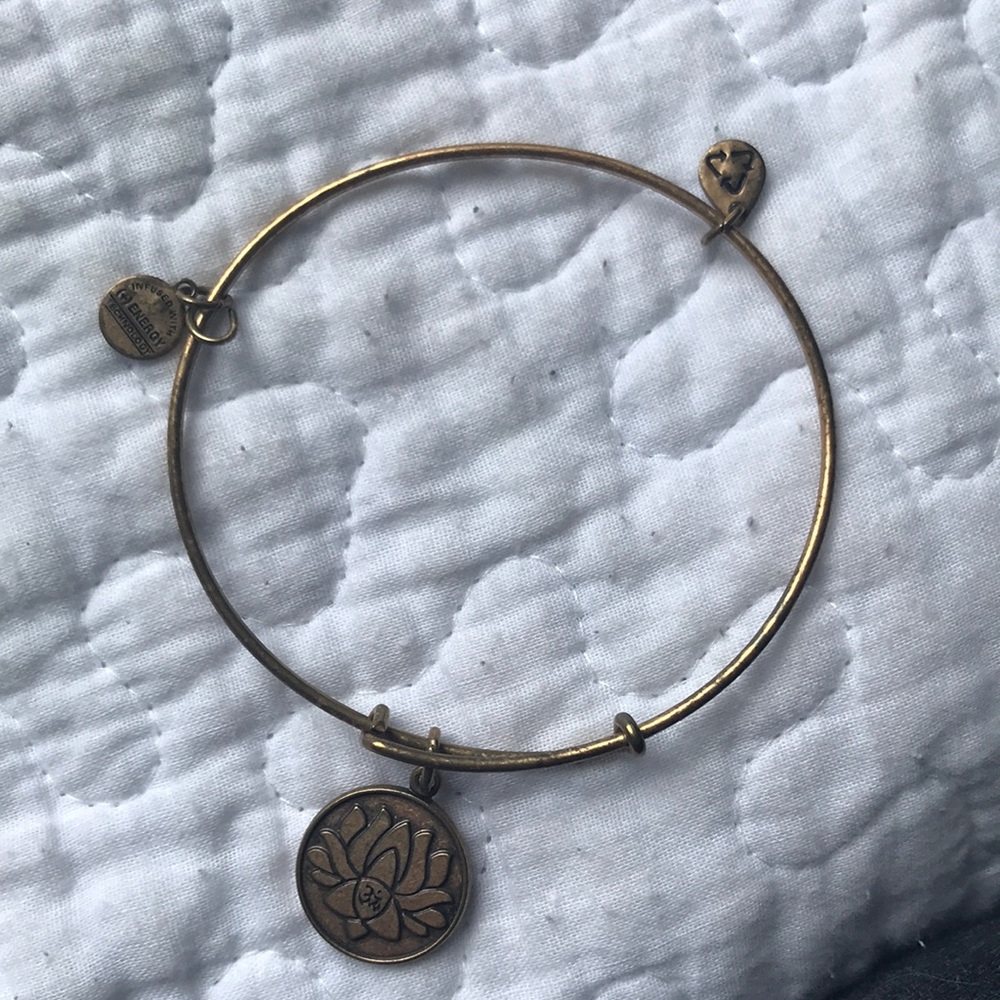 Alex and Ani Lotus Flower bangle bracelet